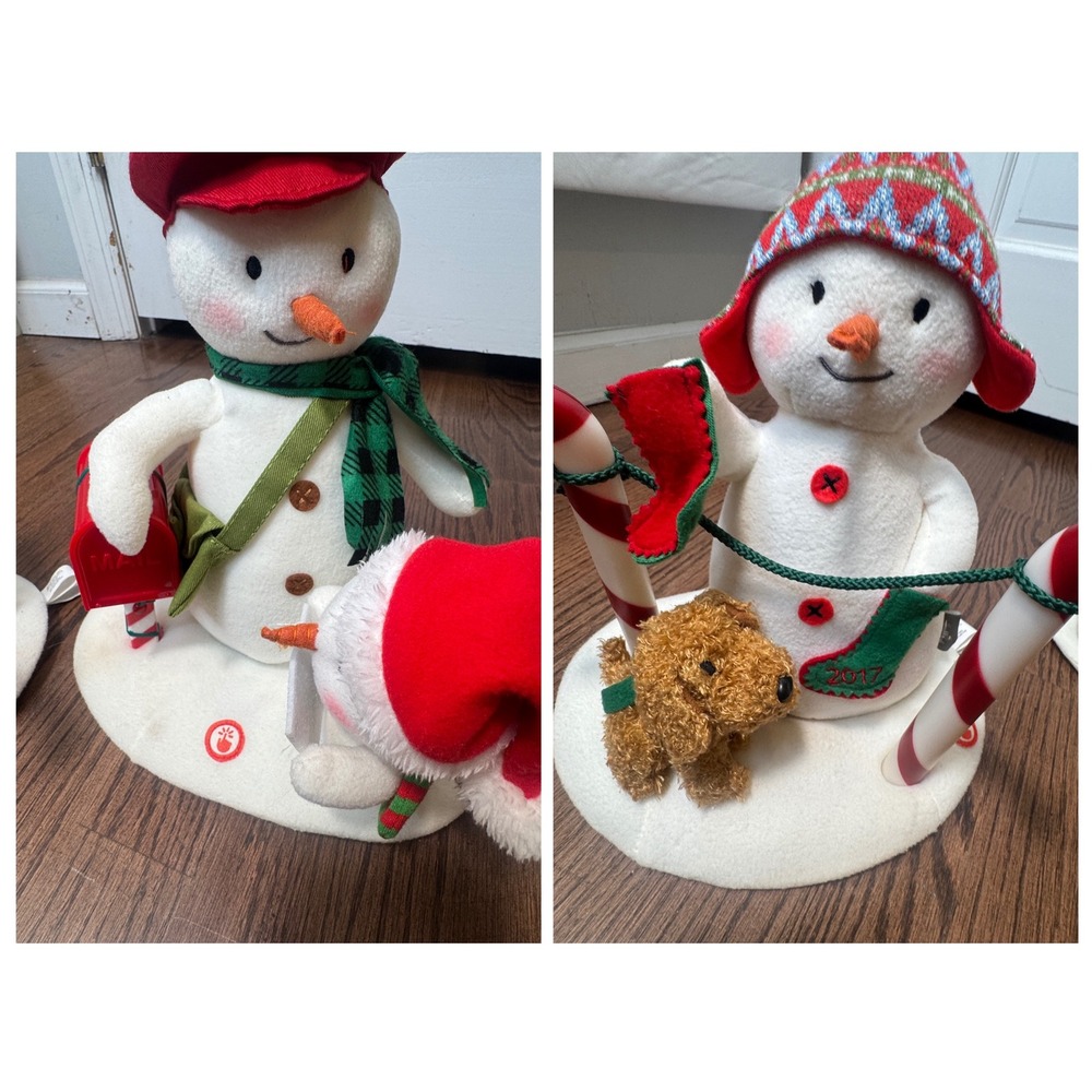 Hallmark Jingle Pals 2017 & 2018 Animated Musical Plush Snowman Holiday Decor